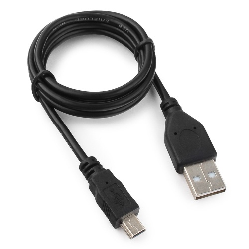 Кабель miniUSB - USB2.0 соединитель 1м,черный,Гарнизон (GCC-USB2-AM5P-1M) Кабель miniUSB - USB2.0 соединитель 1м,черный,Гарнизон (GCC-USB2-AM5P-1M)