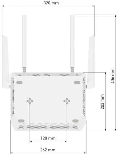 Маршрутизатор Keenetic Giant (KN-2610) (802.11n+ac 1267Mbit/2.4+5.0GHz/MU-MIMO/4x5dBi/8x1Gbit LAN/WAN/1xSFP/USB)
