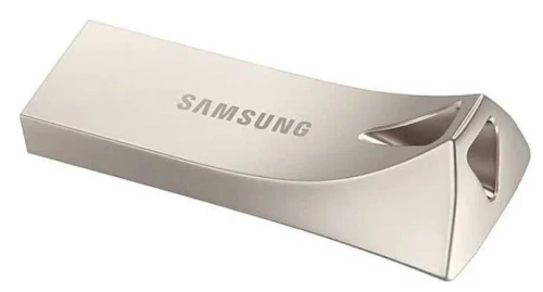 Флеш диск USB3.1 64GB Samsung BAR Plus (R200/W30/серебристый/металл) (MUF-64BE3/APC)