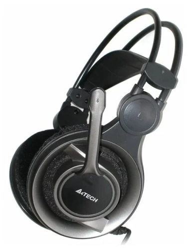 Наушники A4 HS-100 <мониторные/2м/черный/черый/ 20Гц-20КГц>