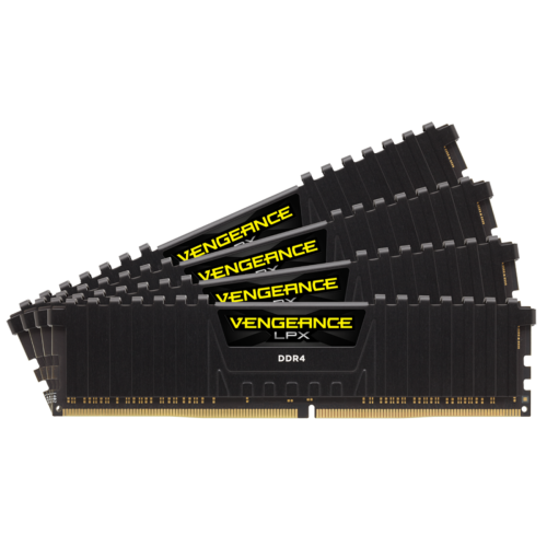 Память DDR4 32Gb (4x8Gb) 2400MHz Corsair Vengeance LPX CL14 (CMK32GX4M4A2400C14) черный радиатор