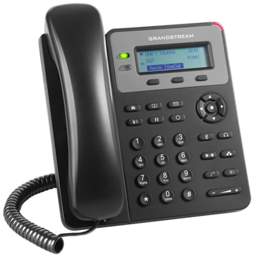 Телефон VoIP Grandstream GXP1615 (SIP/LCD(ч/б)/3 строки/WAN/LAN/PoE/БП)