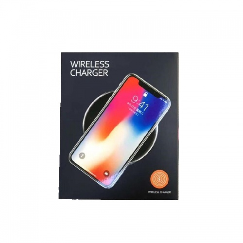 З/У беспроводное KD-3 красное (5V 1A/soft touch пластик/ultra slim)