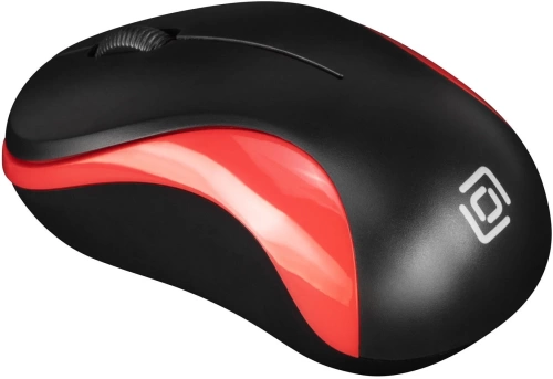 Мышь Oklick 605SW <беспроводная (радио)/оптическая/1200dpi/2кнопки/USB/черный-красный>