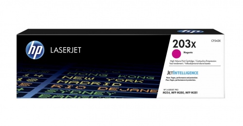 Тонер-картридж HP CF543X (Magenta) для Color LJ Pro M254/M280/M281, ресурс 2500 стр (5%), оригинал