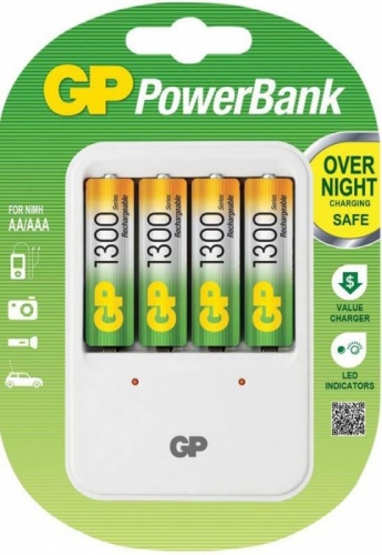 Зарядное устройство ААА/АА GP PowerBank PB420GS (для 4-х аккумуляторов)