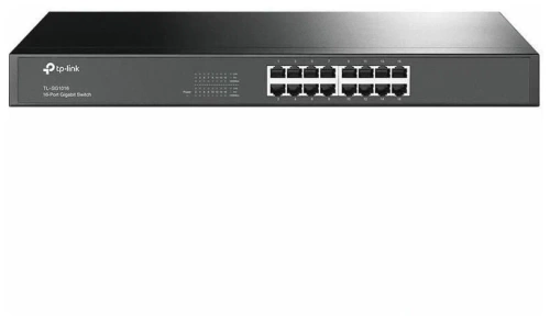 Коммутатор 16-port 1Gbit TP-Link TL-SG1016 (1U 19"(440mm)/металл/неуправляемый)