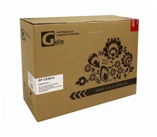 Тонер-картридж HP CE401A Cyan к CLJ Color M551/М551n/M551dn/M551, рес. 6000 стр., (Совм) GalaPrint