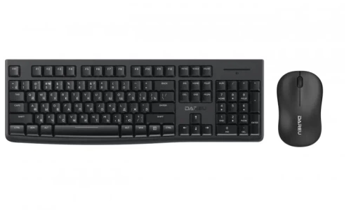 Клавиатура+мышь Dareu MK188G <беспроводная/полноразмерная/104клав./мышь 3кнопки/1200dpi/2*AA/черный>