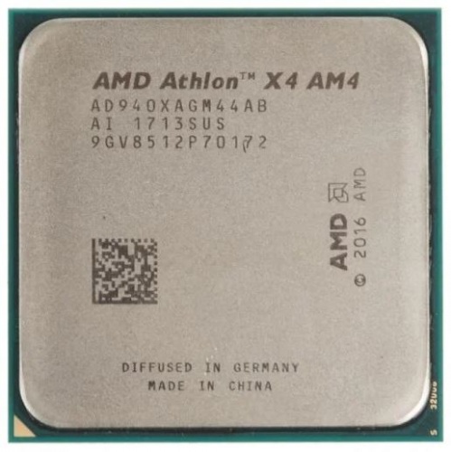 Процессор AMD AM4 Athlon X4 940 (4C/4T/3.2-3.6GHz/2Mb/noGPU/28nm/(45/65)W) OEM(AD940XAGM44AB)