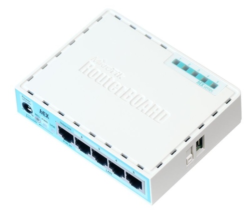 Маршрутизатор 5-port MikroTik hEX (RB750Gr3) <1Gbit/-40.+55°C/RouterOS level 4>