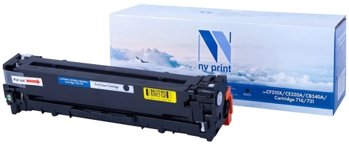 Тонер-картридж HP CF210X/CE320A/CB540A/716/731 Black, рес. 2200 стр. (Совм) NV-Print