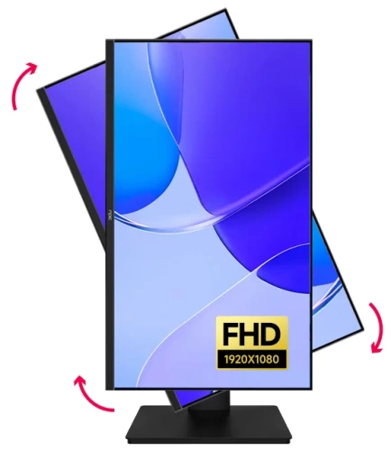 Монитор 23.8" AIWA (Япония) MF240B-L (Black/5ms/IPS/FulHD/250cd/HDMI+USB-C/MM/Tilt/Pivot)