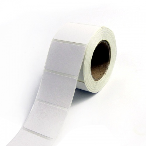 Этикетка полипропиленовая 50х25 мм (втулка 40, 500 штук в рулоне) + заливка в серый цвет