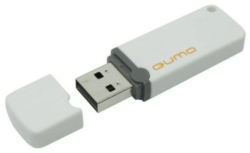 Флеш диск USB2.0 16Gb Qumo Optiva-02 (белый/пластик/колпачок) (QM16GUD-OP2-white)