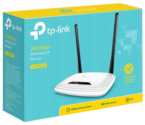 Маршрутизатор TP-Link TL-WR841N <802.11n 300Mbps/4x100Mbit/1xWAN/2x5dBi>