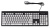 Клавиатура Oklick 580M <черный/белый/классическая/104кл/1,5М/USB>