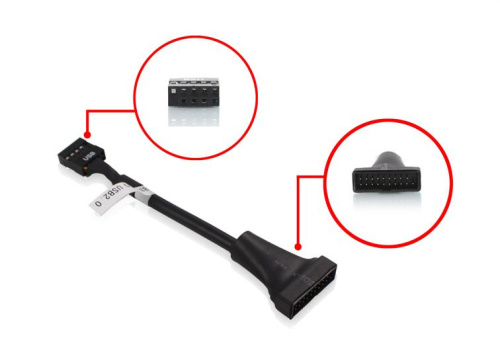 Адаптер-переходник для мат.платы 8pin USB2.0/19pin USB3.0 Greenconnect (GC-U2U3)