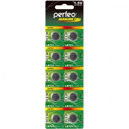 Батарейка AG11 (LR721(361A)) щелочная Perfeo Alkaline (1шт)