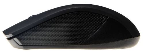 Мышь Oklick 615MW <беспроводная/оптическая/1000dpi/2кнопки/1xAAA/68x123x40мм/USB/черный-серебристый>