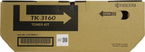 Тонер-картридж Kyocera TK-3160 для P3045dn/P3050dn/P3055dn/P3060dn, ресурс 12 500 стр, 5% <оригинал>
