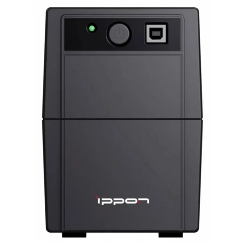 ИБП  650VA/360W Ippon Back Basic S Euro (AVR/1x12V-7Ah/3xEuro/5min(200W)/USB/черный)