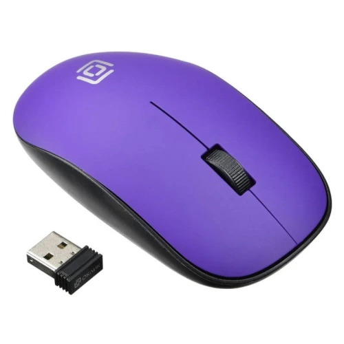 Мышь Oklick 515MW <беспроводная/оптическая/1200dpi/2кнопки/1xAA/64x113x30мм/USB/черный-серый>