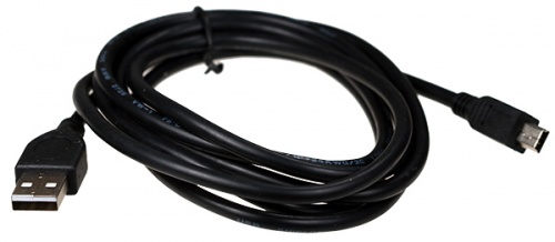 Кабель miniUSB - USB2.0 соединитель 1.8м,позолоч.контакты,чёрный,Gembird (CCP-USB2-AM5P-6)