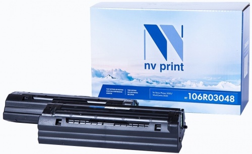 Тонер-картридж Xerox 106R03048 для Xerox Phaser 3020/ WC 3025, рес. 3000 стр. 2 шт. в упак. (Совм.) NV-Print