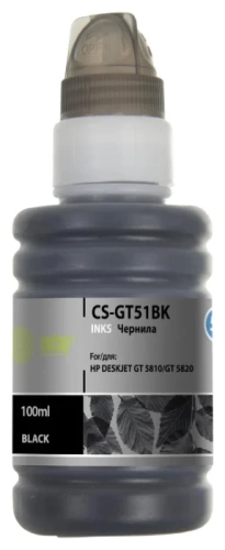 Чернила HP CS-GT51BK (M0H57AE) Black для DeskJet GT 5810/ 5820/ Ink Tank 315/ 415 (Совм) Cactus Чернила HP CS-GT51BK (M0H57AE) Black для DeskJet GT 5810/ 5820/ Ink Tank 315/ 415 (Совм) Cactus