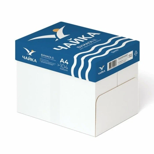 Бумага офисная A4 Чайка, 80 г/м2, 162% CIE, 500 листов