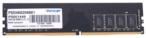 Память DDR4 8Gb 2666MHz Patriot CL19 (PSD48G266681) Память DDR4 8Gb 2666MHz Patriot CL19 (PSD48G266681)