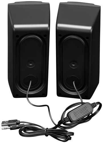 Колонки 2.0 Oklick OK-119 <6Вт (2x3Вт)RMS/100-16000Гц/питание от USB/пластик/77x171x91мм/черный>