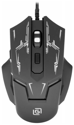 Мышь Oklick 779G <кабель 1.8м/оптическая/игровая/3600dpi/6кн/MTBF 5млн. клик/LED/чёрный/USB>