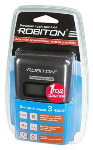 Зарядное устройство AAA/AA ROBITON SmartDisplay 1000 BL1 (автомат)