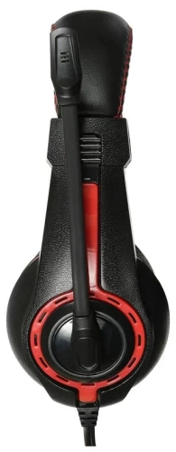 Наушники с микрофоном Oklick HS-L200 черный/красный 2м мониторные (Y-819)