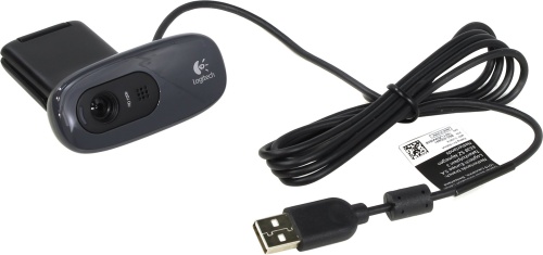 Веб камера Logitech HD Webcam C270 (3Mpix/1280x720/черная/клипса/микрофон/USB2.0) 960-001063/960-000999