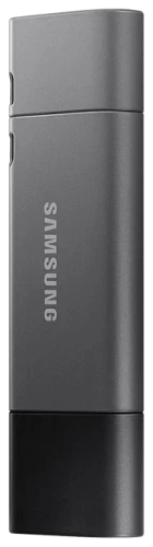 Флеш диск USB3.1 32Gb Samsung DUO Plus (R200/серо-черный/пластик/колпачок/OTG Type-C) (MUF-32DB/APC)