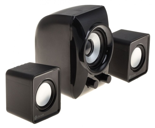Колонки 2.1 Oklick OK-420 <11Вт(2x3Вт+5Вт)/20Гц–18кГц/USB/пластик/черный>