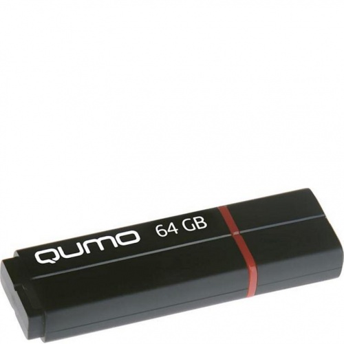 Флеш диск USB3.0 64Gb Qumo SPEEDSTER <черный/колпачок/пластик>