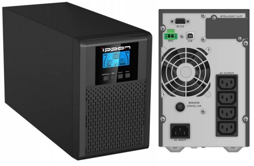 ИБП 1000VA/900W Ippon Innova G2 (On-line/2x12В-9Ач/4xIEC/3.5min(100%)/RS232/USB/9.2kg)