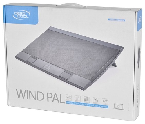 Подставка для ноутбука 17" Deepcool WIND PAL <черная/2x140mm/4xUSB>