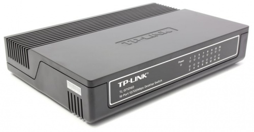 Коммутатор 16-port 100Mbps TP-Link TL-SF1016D <пластик>