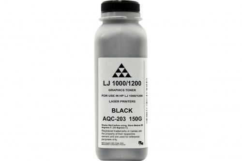 Тонер HP LJ 1000/1200/1300, Canon LBP3200 (фл, 150гр) AQC-Россия; AQC-203