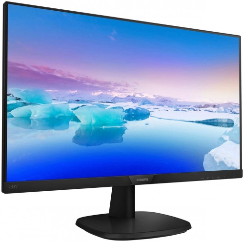 Монитор 23.8" Philips 243V7QJABF (Black/IPS/5ms/FullHD/10M:1/250cd/178°/VGA+HDMI+DP/2x2W) HDMI кабель