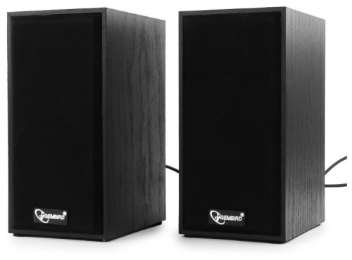 Колонки 2.0 Gembird SPK-203 (черный/6Вт/80Гц–20кГц/дерево)
