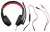 Гарнитура Oklick HS-L100 (закрытые/2,2м/20–20000 Hz/рег.громкости/черный+красный)
