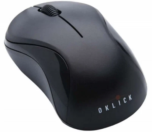 Мышь Oklick 605SW <беспроводная (радио)/оптическая/1200dpi/2кнопки/USB/черный-синий>