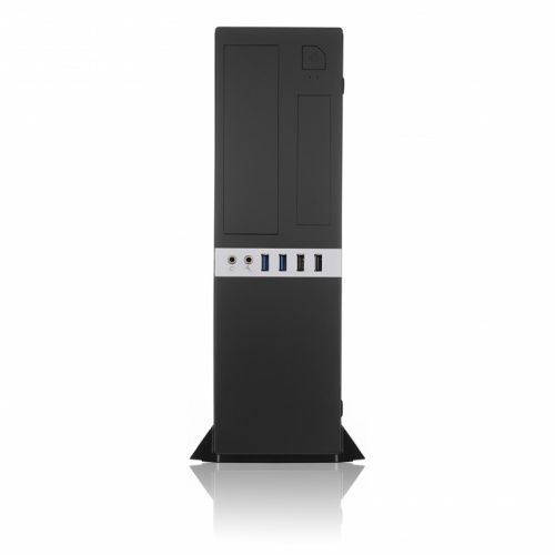 Корпус mATX/SFF Foxline FL-203-TFX300S (Black/300W/1x5.25"/1x3.5"+1x2.5"/2xUSB2.0+2xUSB3.0)