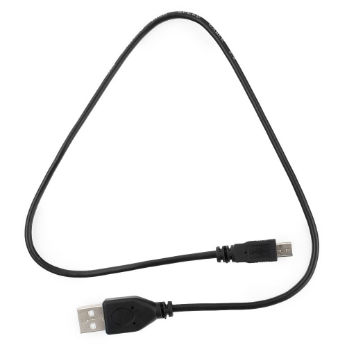 Кабель miniUSB - USB2.0 соединитель 0.5м,черный,Гарнизон (GCC-USB2-AM5P-0.5M)